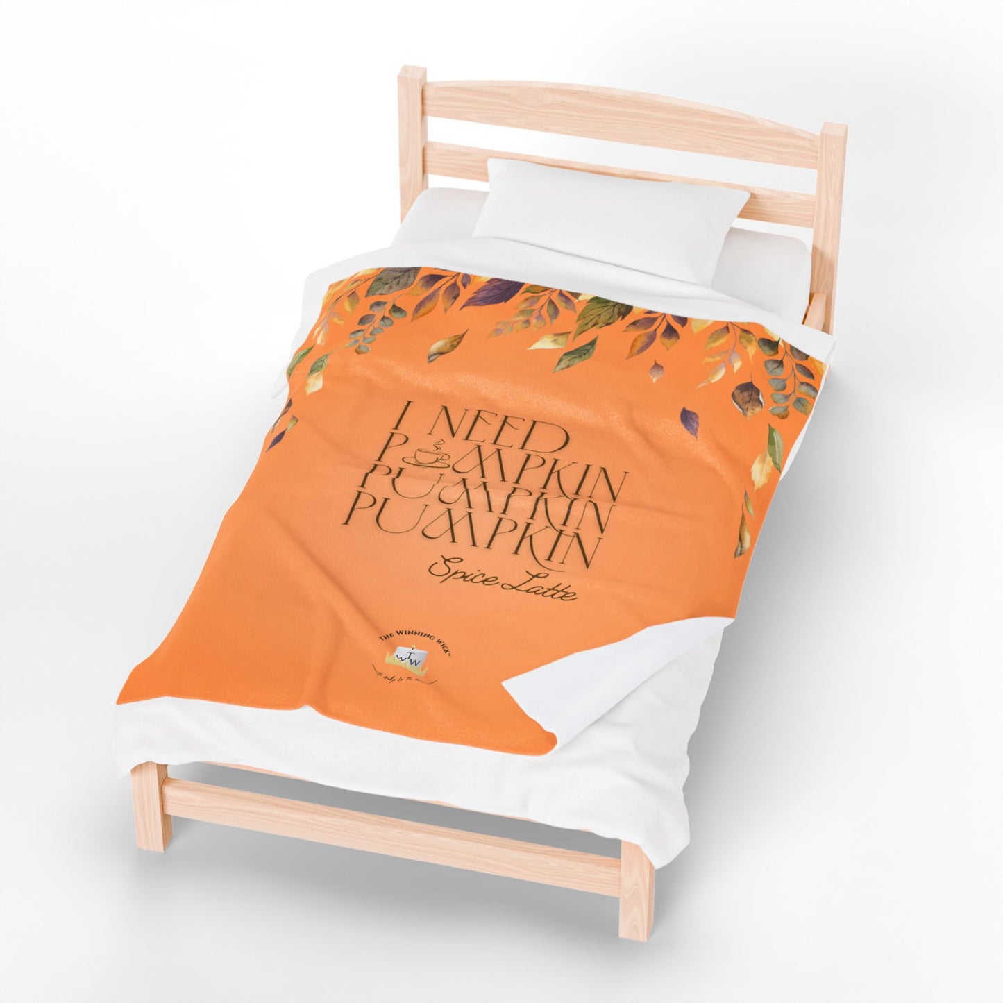 Pumpkin Spice Latte Cozy Blanket