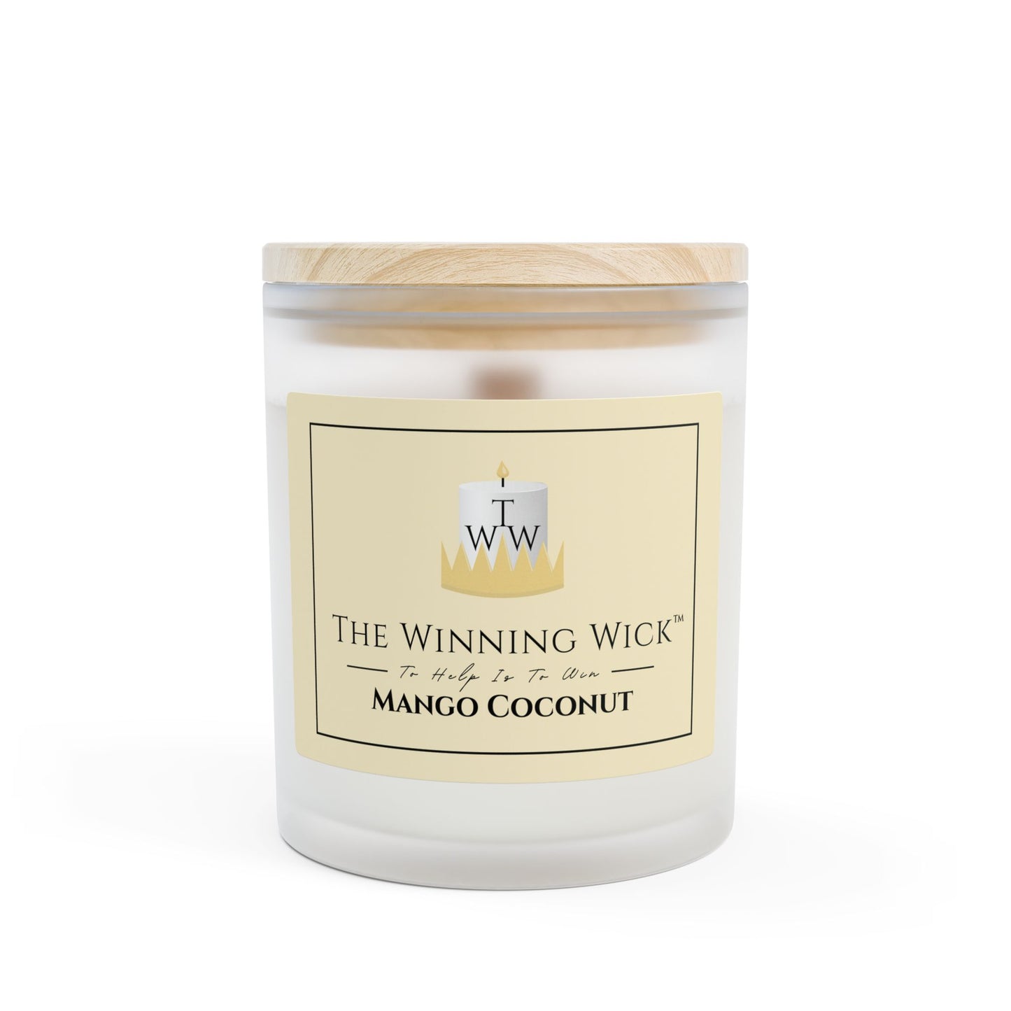 Frosted Glass Candle, 11oz