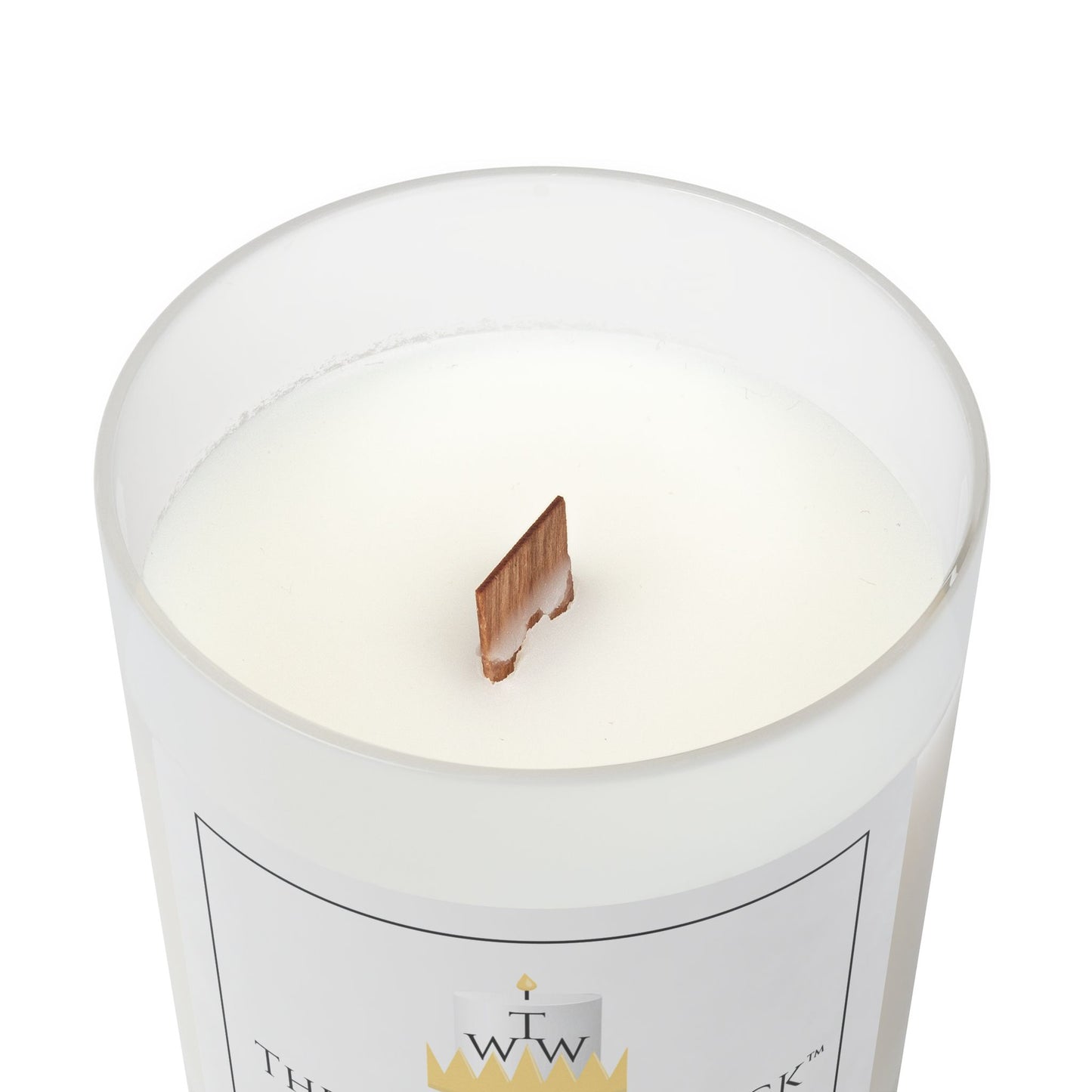 Frosted Glass Candle, 11oz