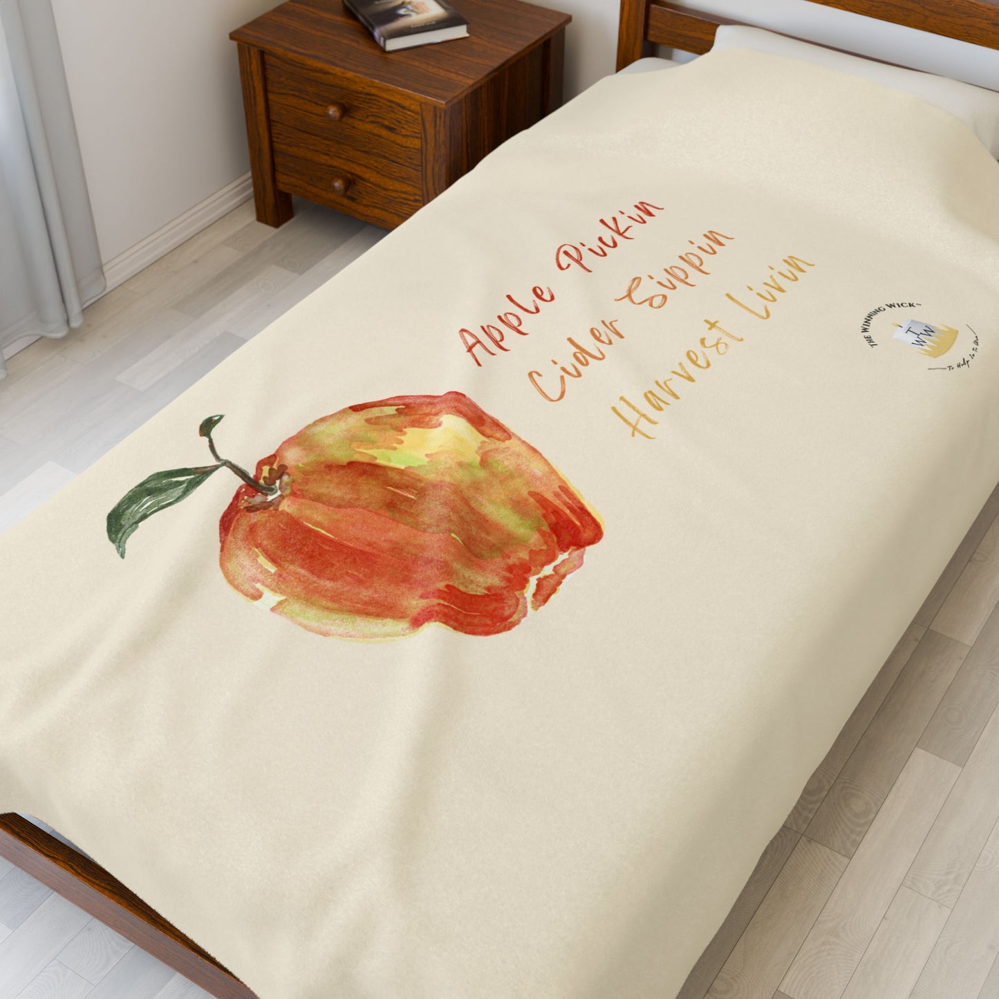 Cozy Fall Velveteen Plush Blanket