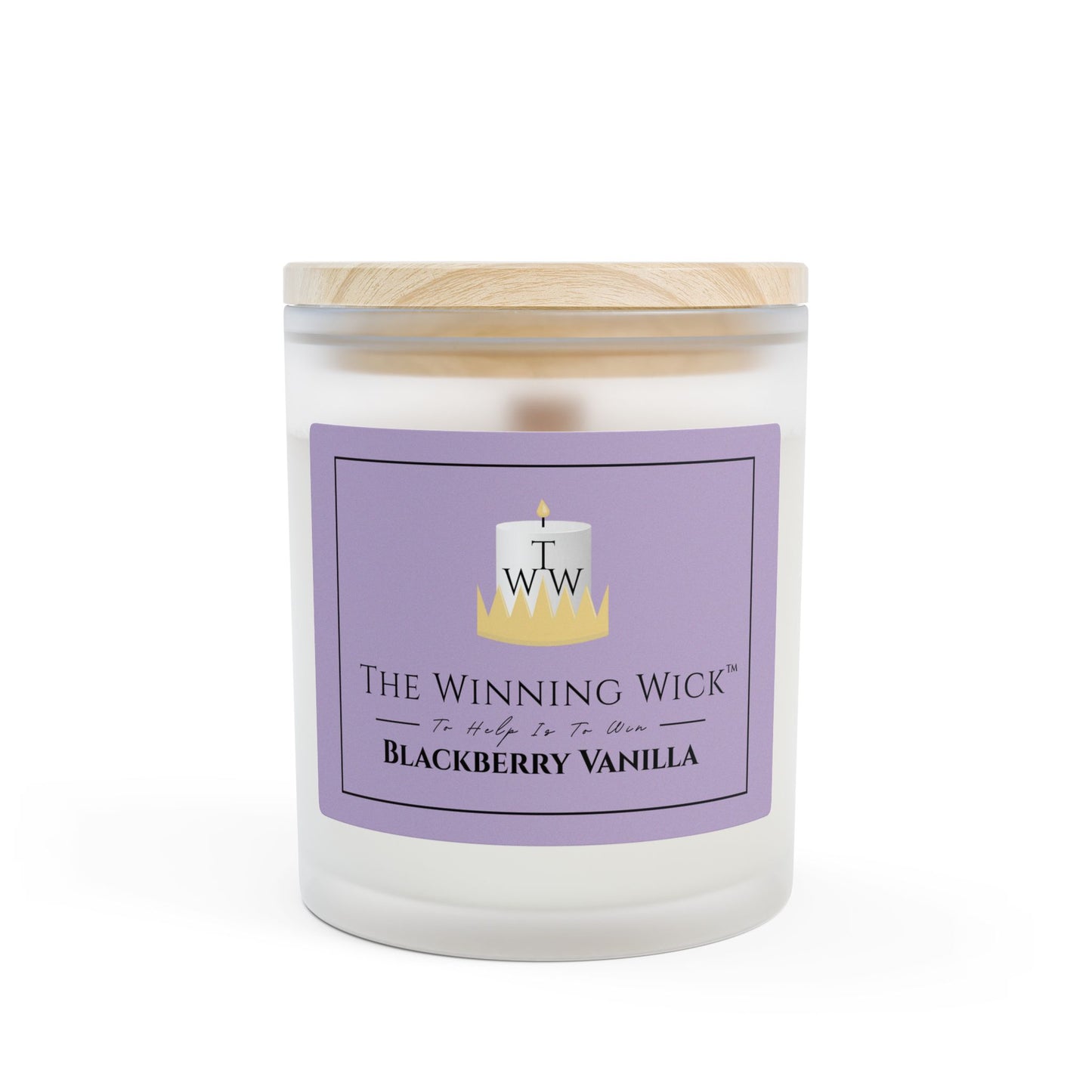 Frosted Glass Candle, 11oz