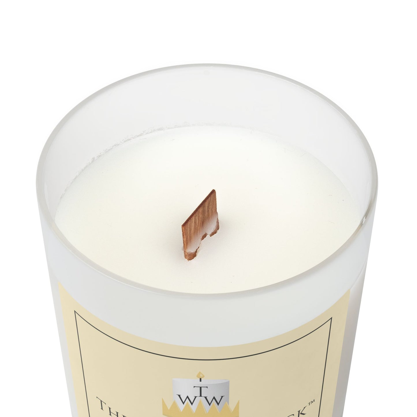 Frosted Glass Candle, 11oz
