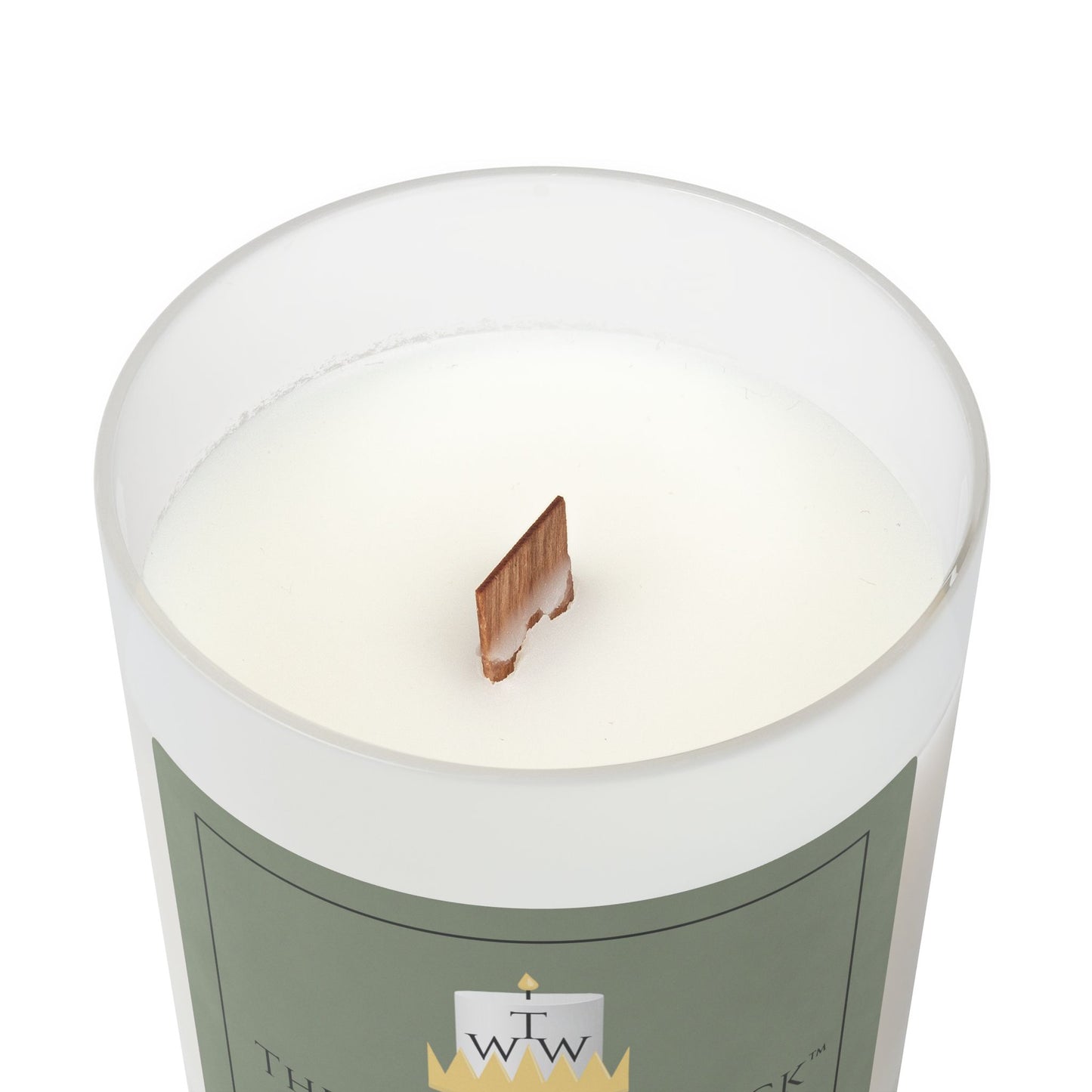 Frosted Glass Candle, 11oz