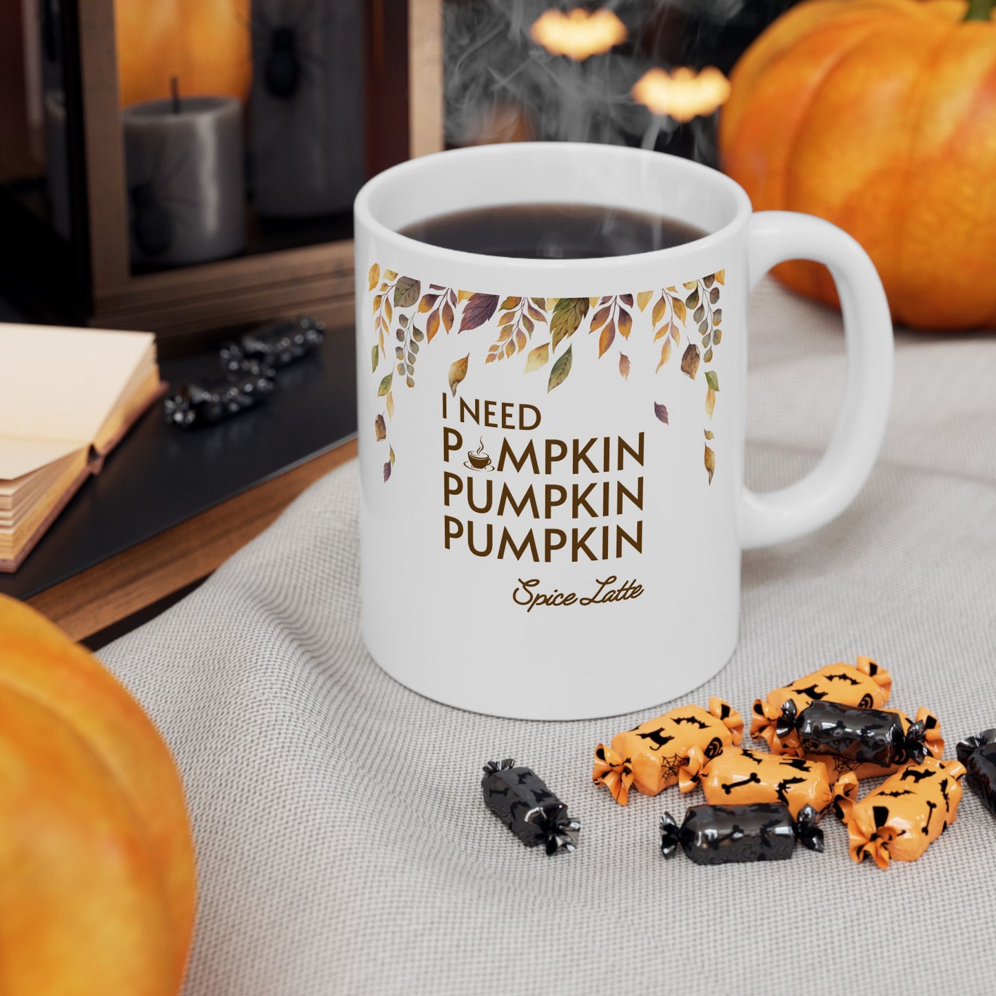 Pumpkin Spice Latte Mug, 11oz/15oz