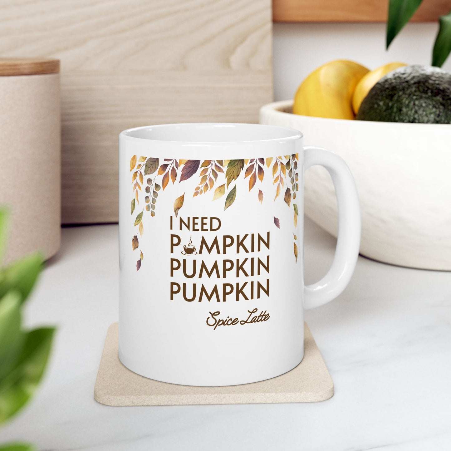 Pumpkin Spice Latte Mug, 11oz/15oz