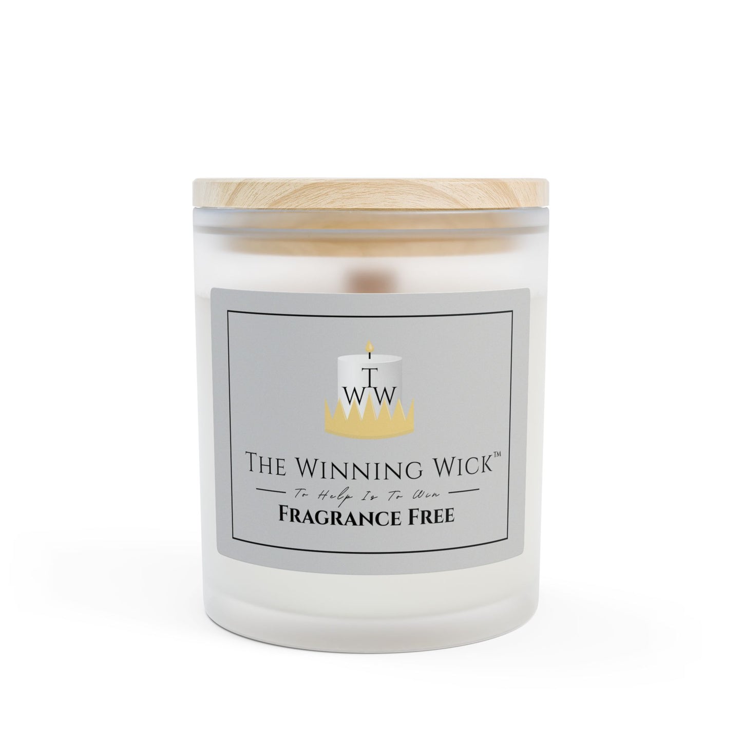 Frosted Glass Candle, 11oz