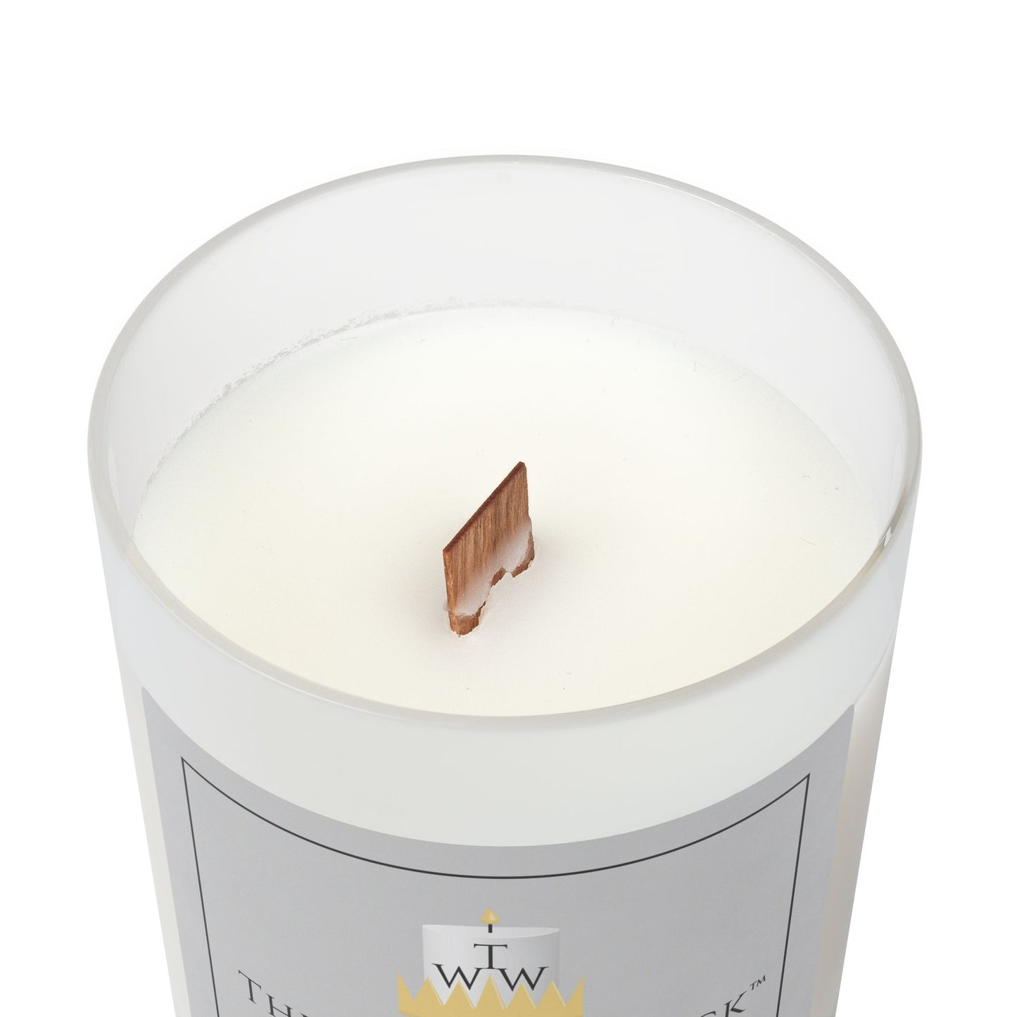 Frosted Glass Candle, 11oz