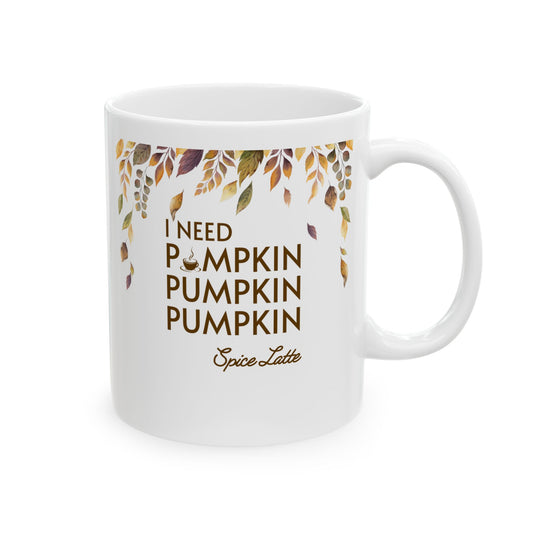 Pumpkin Spice Latte Mug, 11oz/15oz