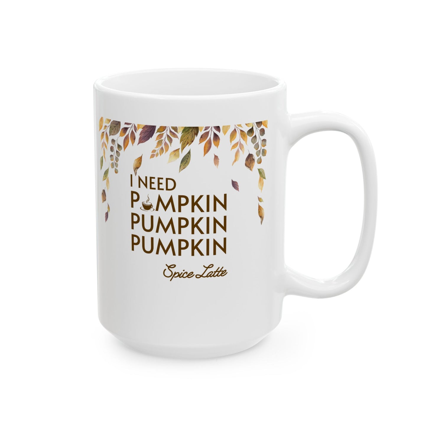 Pumpkin Spice Latte Mug, 11oz/15oz