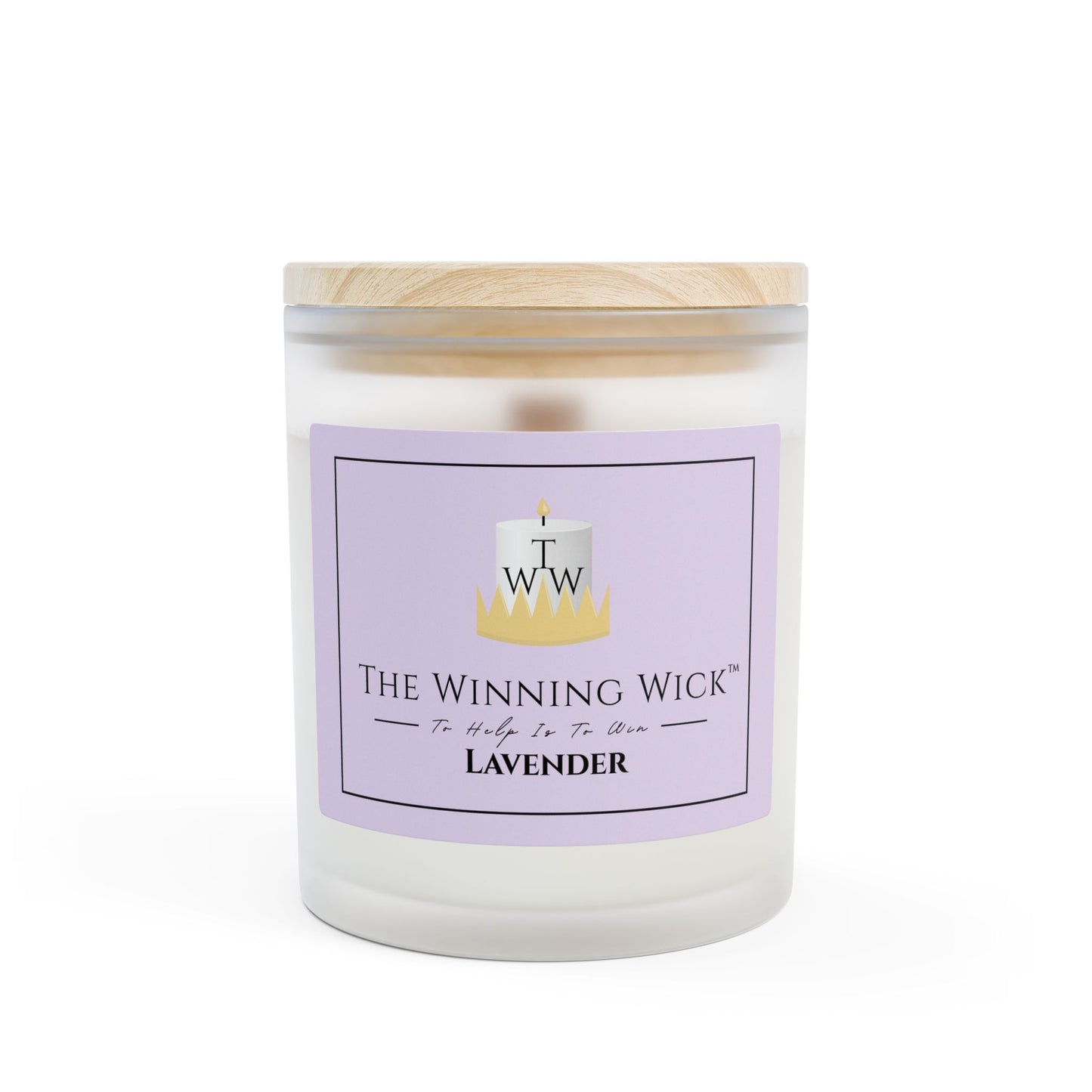 Frosted Glass Candle, 11oz